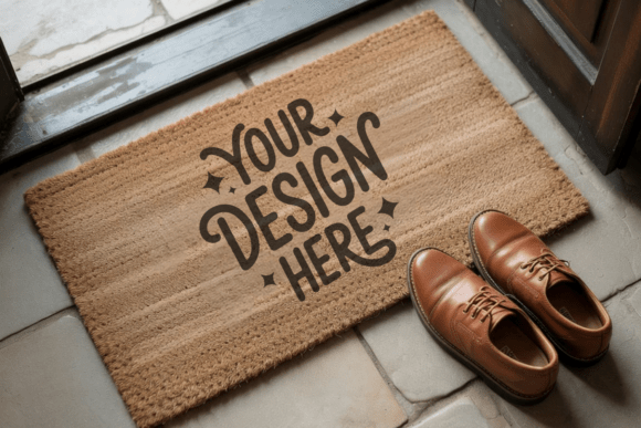Blank Door Mat Mockup 3: Elevate Your Design Presentations with Style