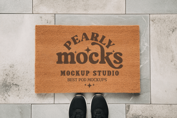 Blank Door Mat Mockup 5: Instant Visuals for Designers