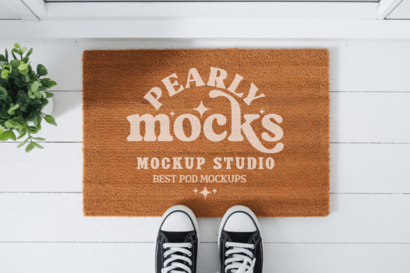 Blank Doormat Mockup 18: Elevating Design Presentations with Realistic Visuals
