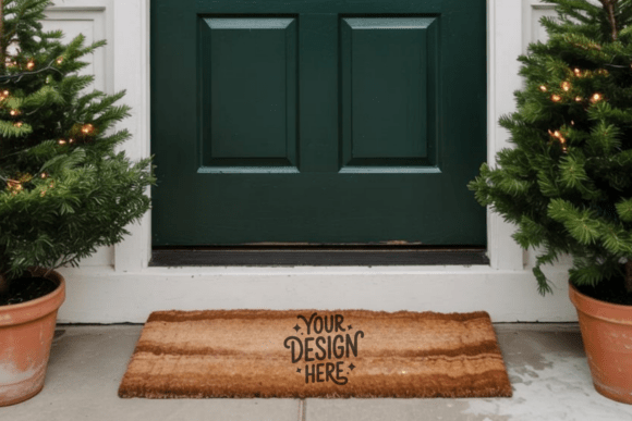 Blank Doormat Mockup 19: A Clean Canvas for Design Presentations