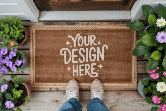 Brushed Coir Doormat Mockup: A Professional Tool for Clean Design Presentations