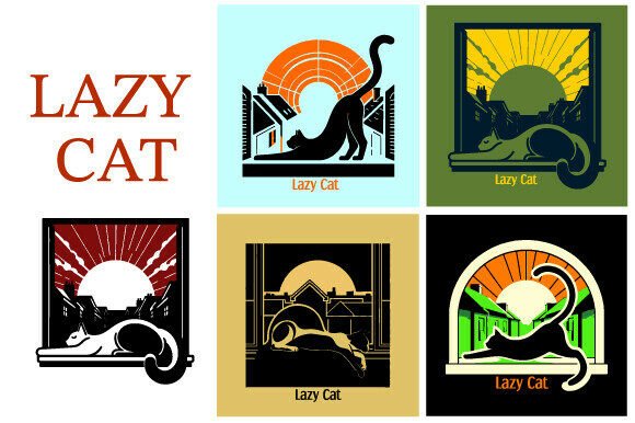 Cat Illustration Art: Creative Design for Print & Web