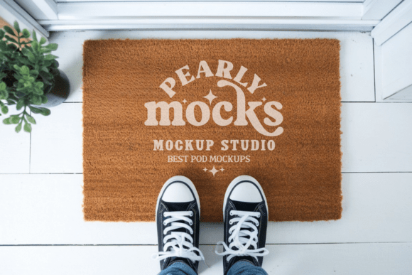 Door Mat Mockup 48: Elevating Design Presentations with Realistic Visuals
