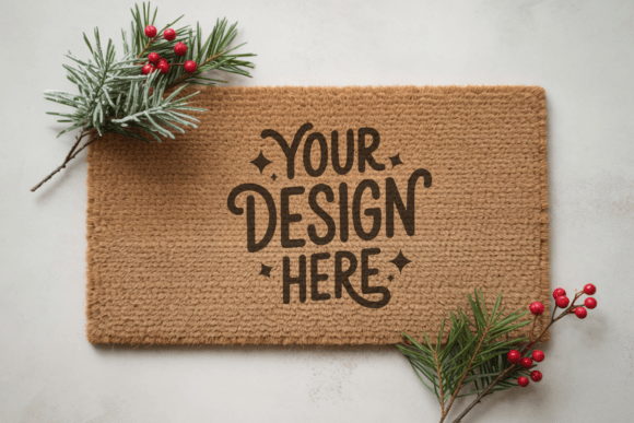 Doormat Mockup, Blank Door Mat Mockup 34: A Designer’s Essential for High-Impact Visual Presentations