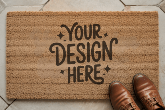 Doormat Mockup, Door Mat Mockup 25: Elevating Presentations with Clean Visuals