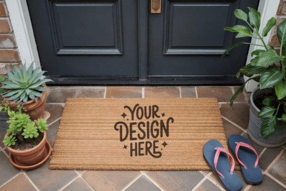 Doormat Mockup, Door Mat Mockup 31: Clean Product Visuals