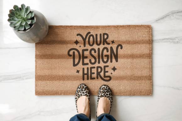 Doormat Mockup, Door Mat Mockup 40: A Practical Tool for Design Presentations