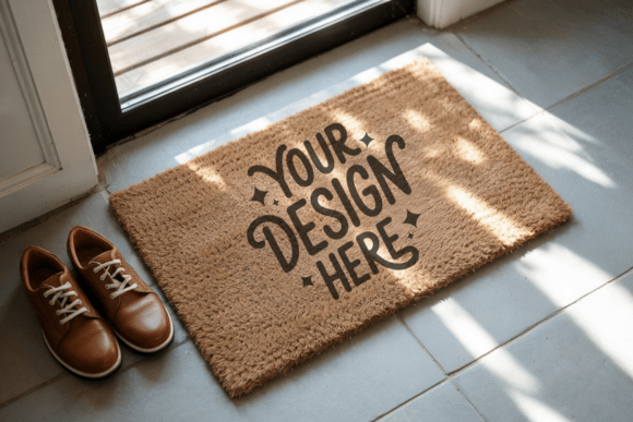 Enhancing Design Presentations with Doormat Mockup, Door Mat Mockup 39