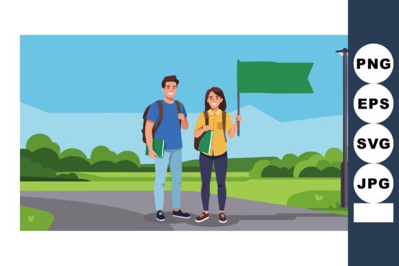 Two Young Hikers with Backpacks Holding: Integrating Visual Assets into Creative Workflows